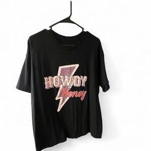 Black Graphic Short Sleeve Tee​​​